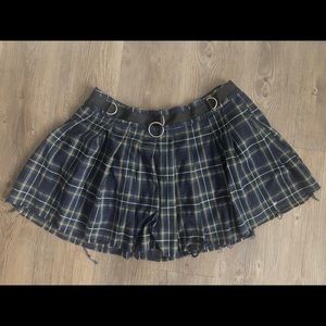 Dolls Kill Current Mood Dress Code Plaid Skirt
